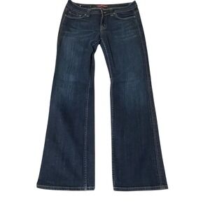 Vigoss Womens Size 13 Dark Wash Bootcut Jeans Flap Pocket P1536J Denim